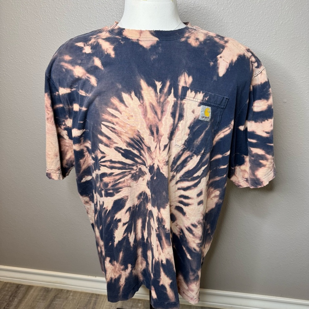 Carhartt Men's Tie-Dye Distressed T-Shirt